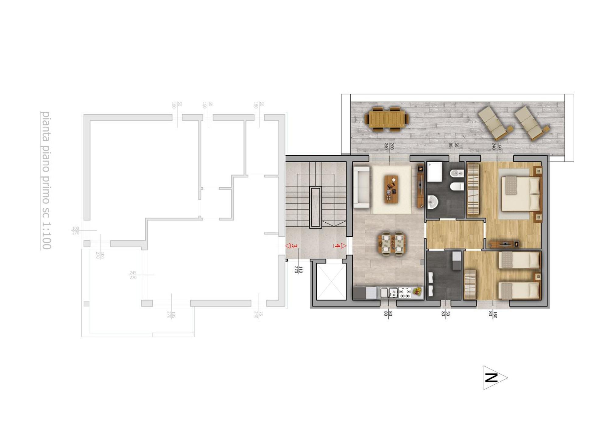 Sun Beach Residence Con Piscina - Piazza Brescia - Adria Holiday Jesolo - Family Apartments Rom bilde